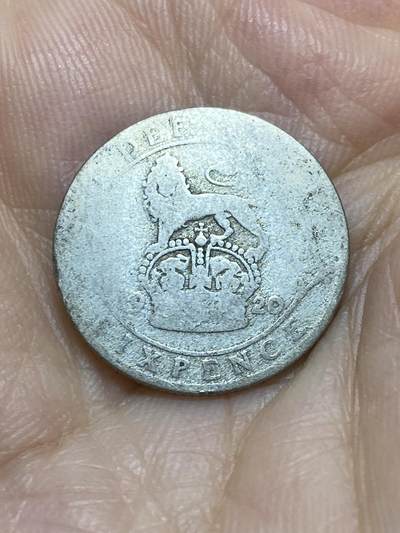 2025年第九十五场(总第一百二十一场）外国好品散币(免佣金) - 英国🇬🇧1920年6便士银币(乔治五世第一版关门年，925银)