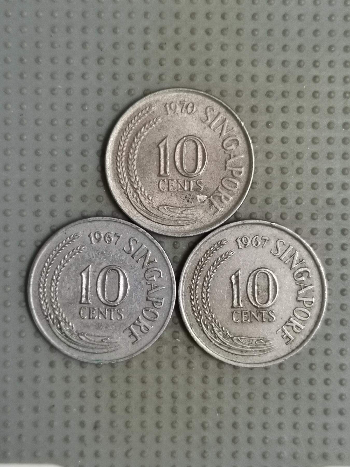 2025年第87场各国散币拍卖（总第87场） 新加坡10分3枚