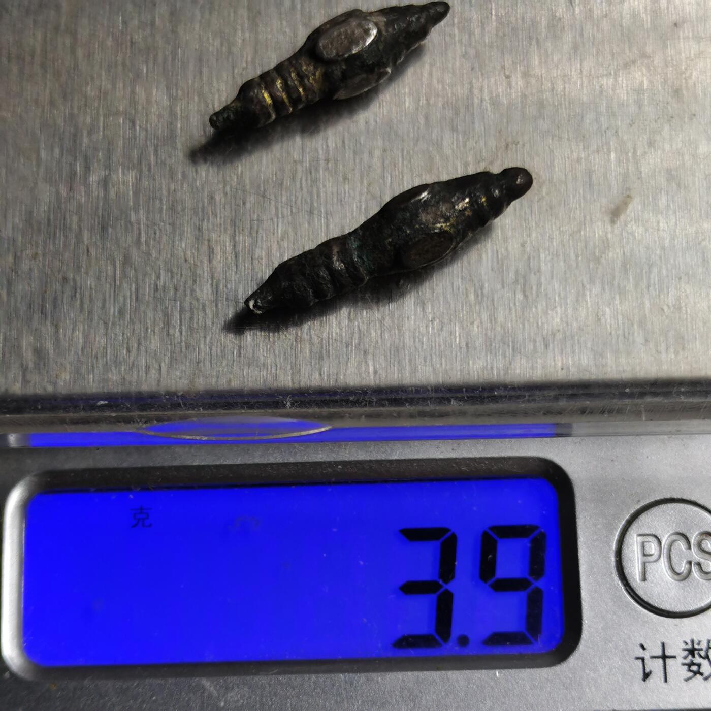 藏珍品阁专场76期 明代鎏金老银一对