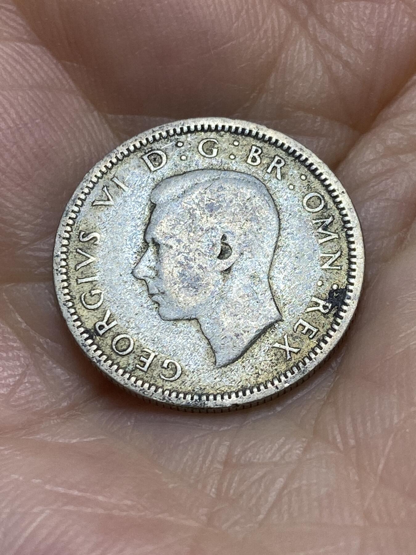 2025年第九十五场(总第一百二十一场）外国好品散币(免佣金) 英国🇬🇧1939年6便士银币(乔治六世第一版，500银)