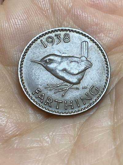 2025年第九十五场(总第一百二十一场）外国好品散币(免佣金) - 英国🇬🇧1938年1法新(乔治六世第一版)