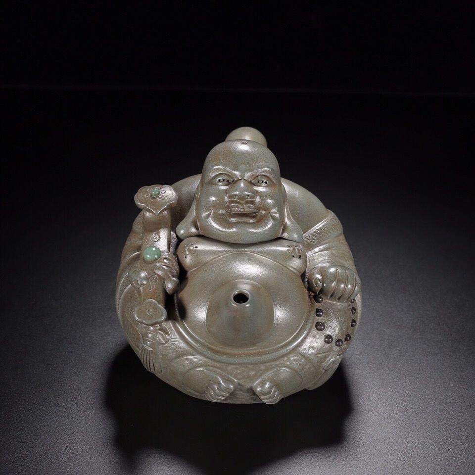  精品紫砂壶专场 杨彭年大师落款 大肚容天紫砂壶