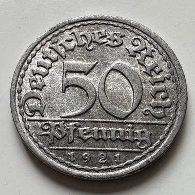 🌹外币初藏🌹🐯2025年第106场  每周二四六晚8️⃣点 接代拍 - 魏玛1921年50芬尼