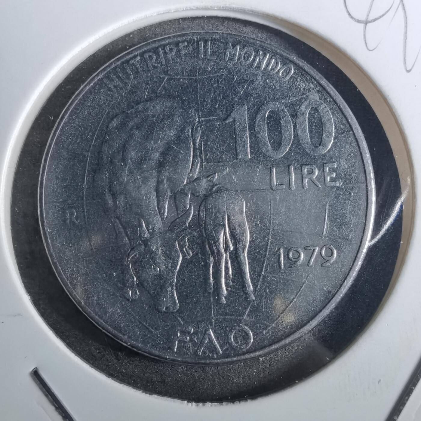 沼泽如烟--第849场 意大利1979年100里拉纪念币