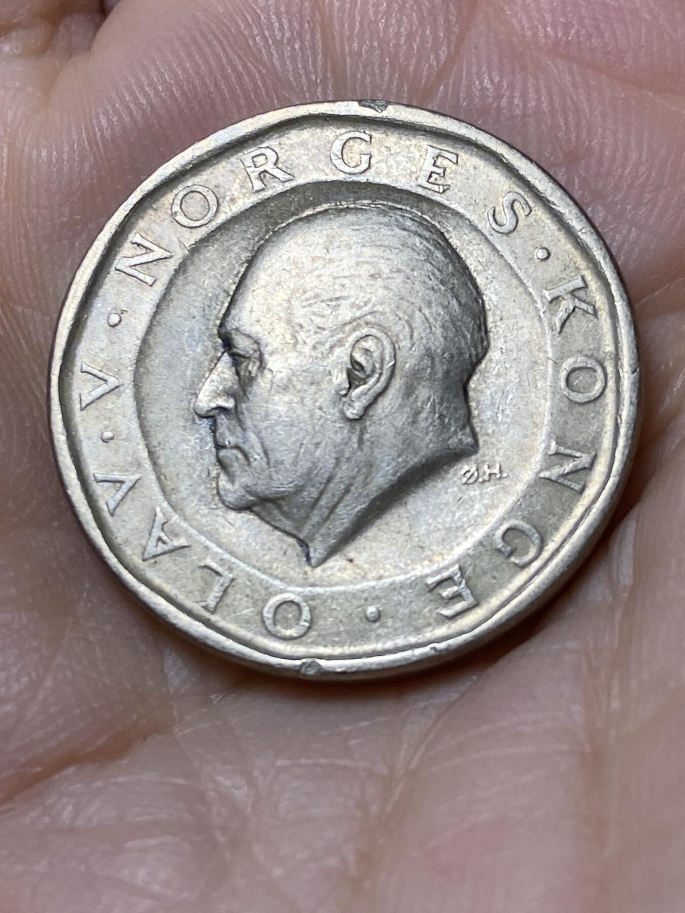 2025年第九十六场(总第一百二十二场）外国好品散币(免佣金) 挪威🇳🇴1985年10克朗(奥拉夫五世，第二套最大面值)