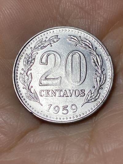 2025年第九十六场(总第一百二十二场）外国好品散币(免佣金) - 阿根廷🇦🇷1959年20分