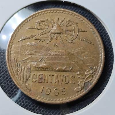 KK钱币收藏小铺 第348场 2月预留时间 周末发货 -  1965墨西哥20分