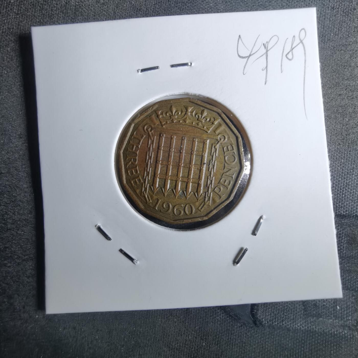 沼泽如烟--第849场 英国1960年3便士