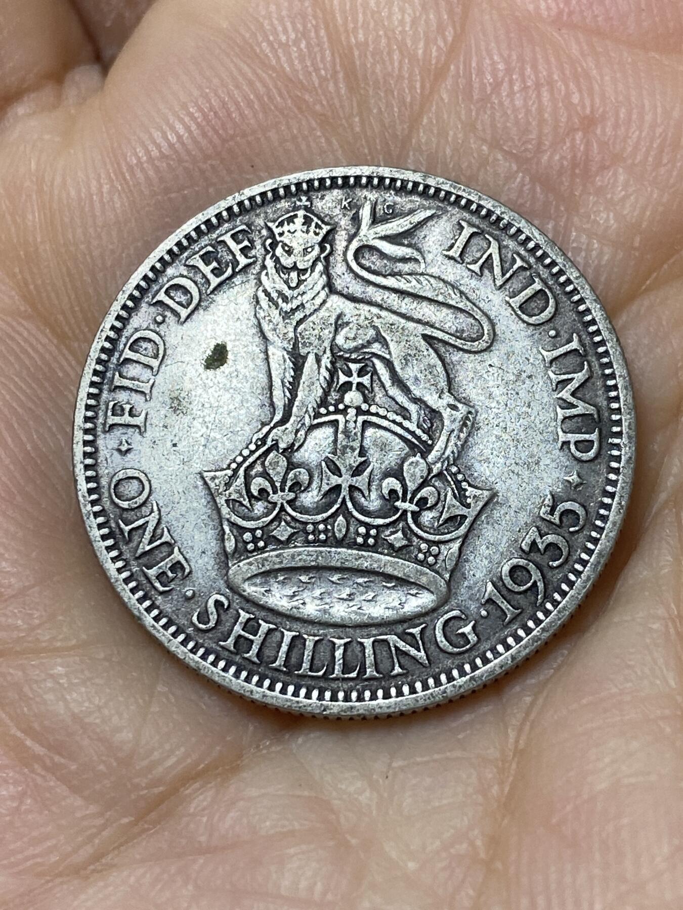 2025年第九十六场(总第一百二十二场）外国好品散币(免佣金) 英国🇬🇧1935年1先令银币(乔治五世第四版，500银)