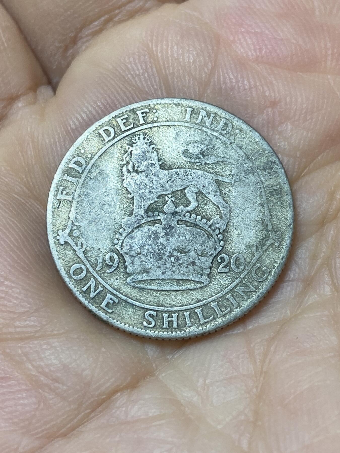 2025年第九十六场(总第一百二十二场）外国好品散币(免佣金) 英国🇬🇧1920年1先令银币(乔治五世第二版首发年，500银)