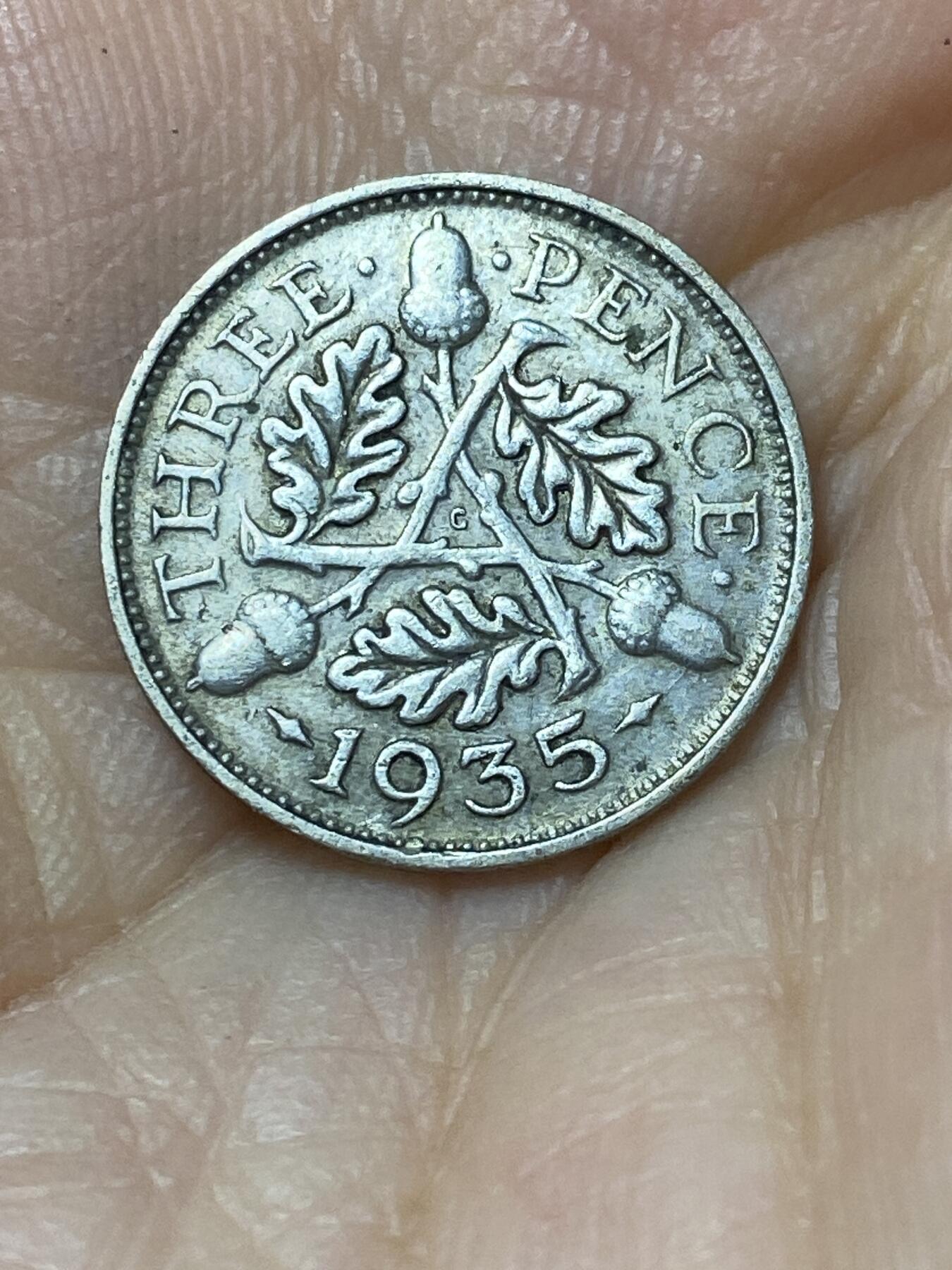 2025年第九十六场(总第一百二十二场）外国好品散币(免佣金) 英国🇬🇧1935年3便士银币(乔治五世第三版，500银)