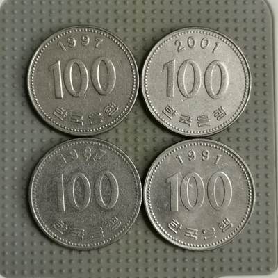 2025年第89场各国散币拍卖（总第89场） - 韩国100元4枚