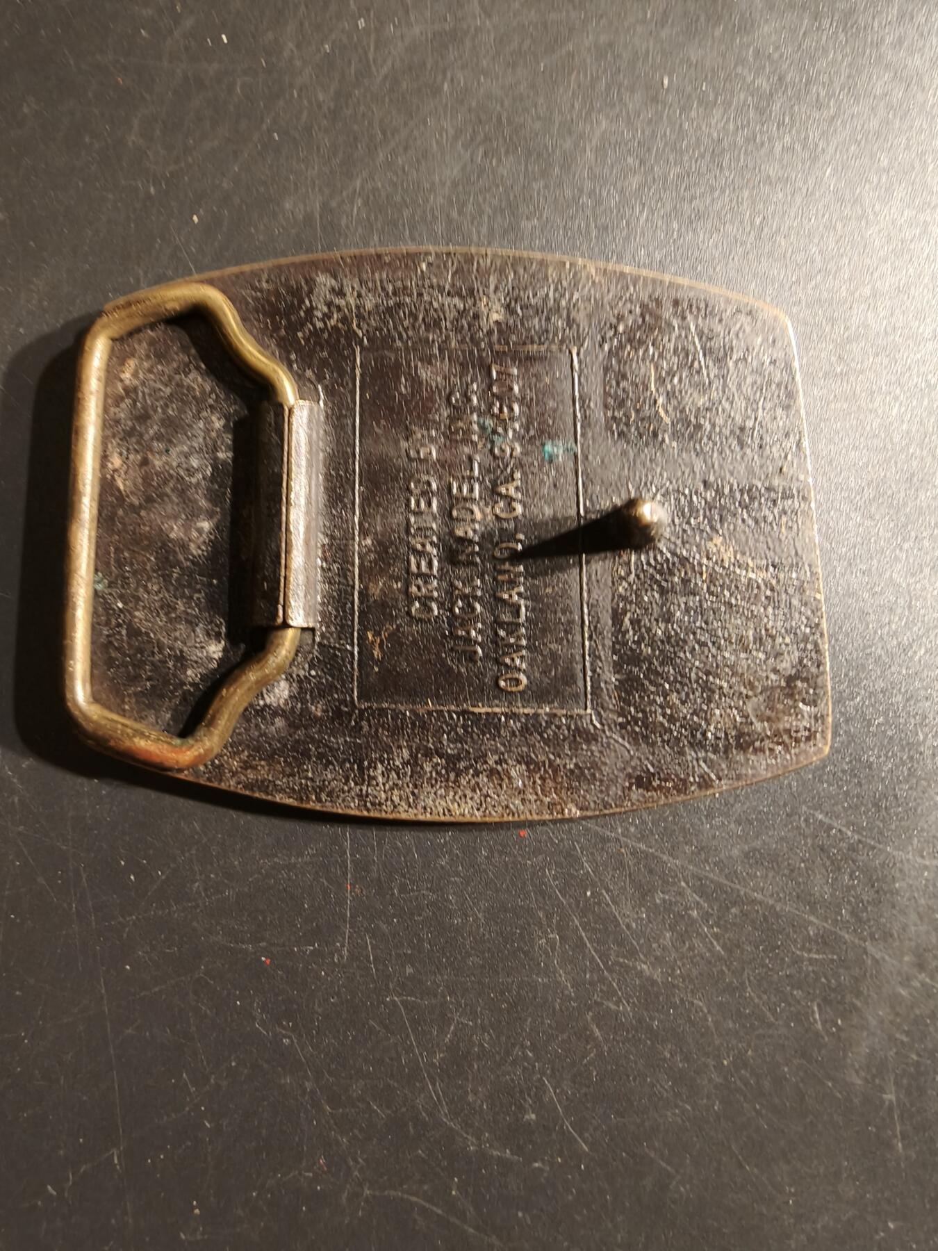 老王徽章第151期 美国LVT7AL两栖突击车成乘员腰带扣     尺寸80×55mm