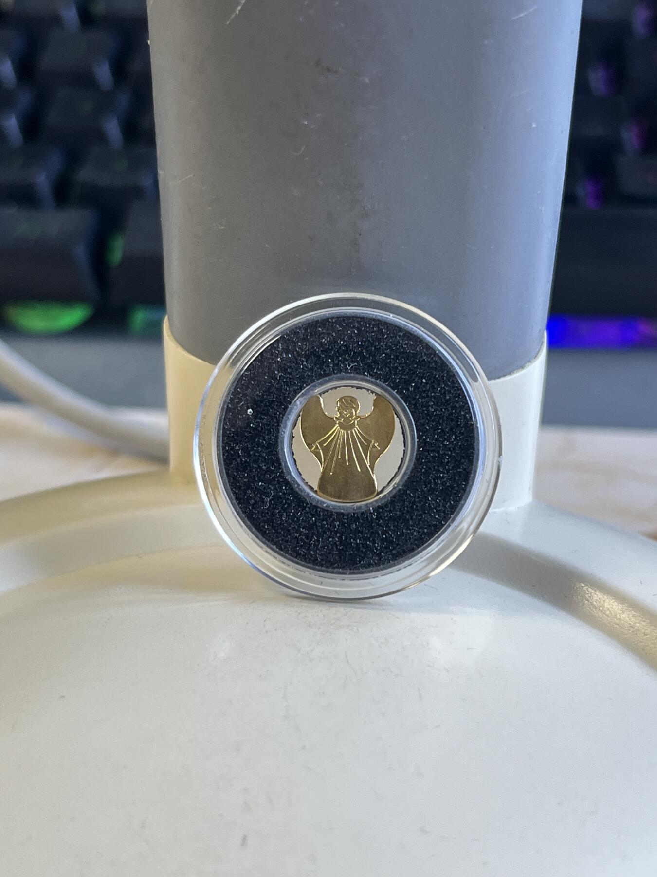第176期拍卖【长期征集拍品】【欢度国庆中秋双节】 帕劳天使0.5克小金币，9999金，发行15000枚