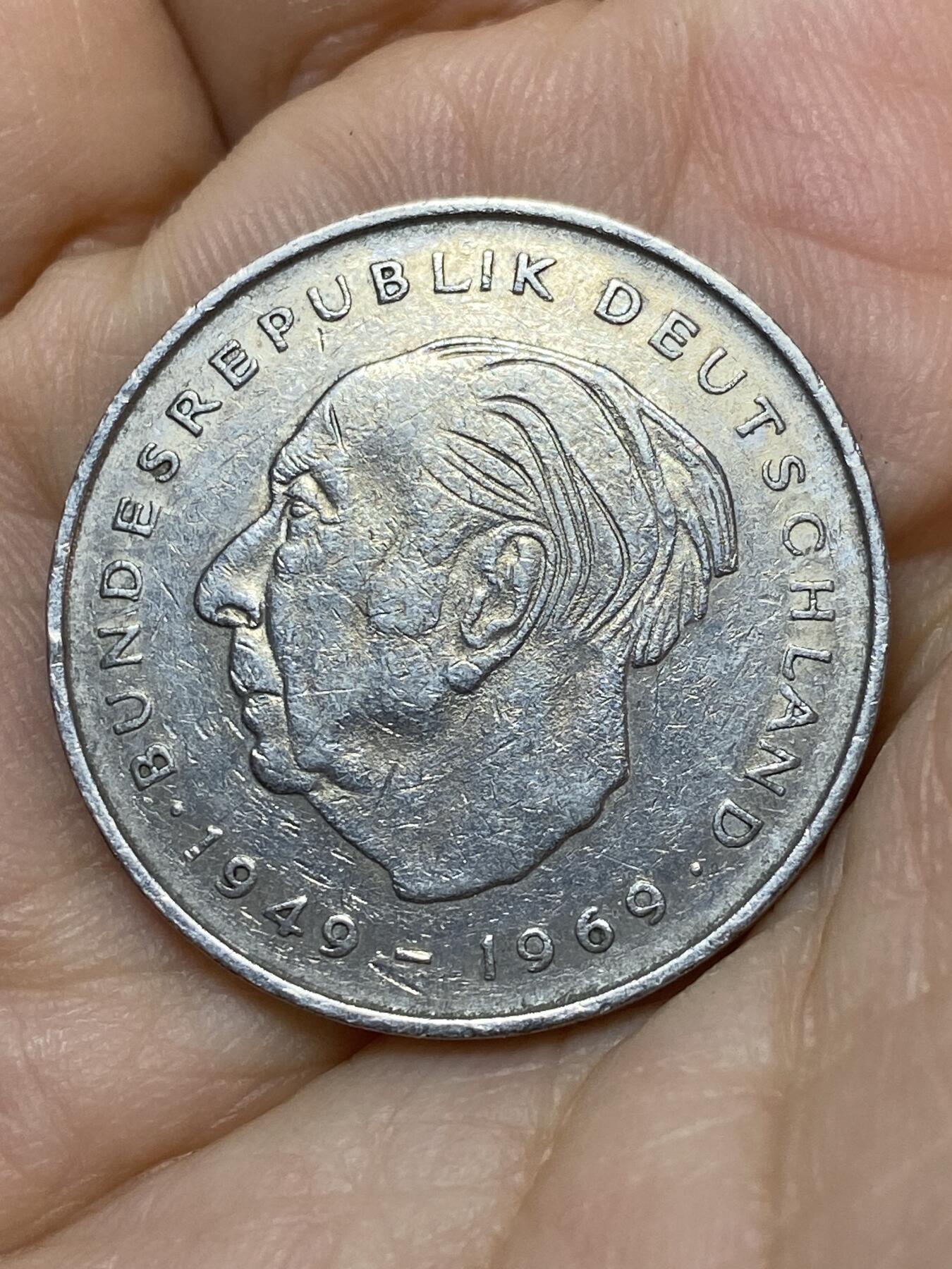 2025年第九十六场(总第一百二十二场）外国好品散币(免佣金) 德国🇩🇪1972年2马克(F标，斯图加特造)