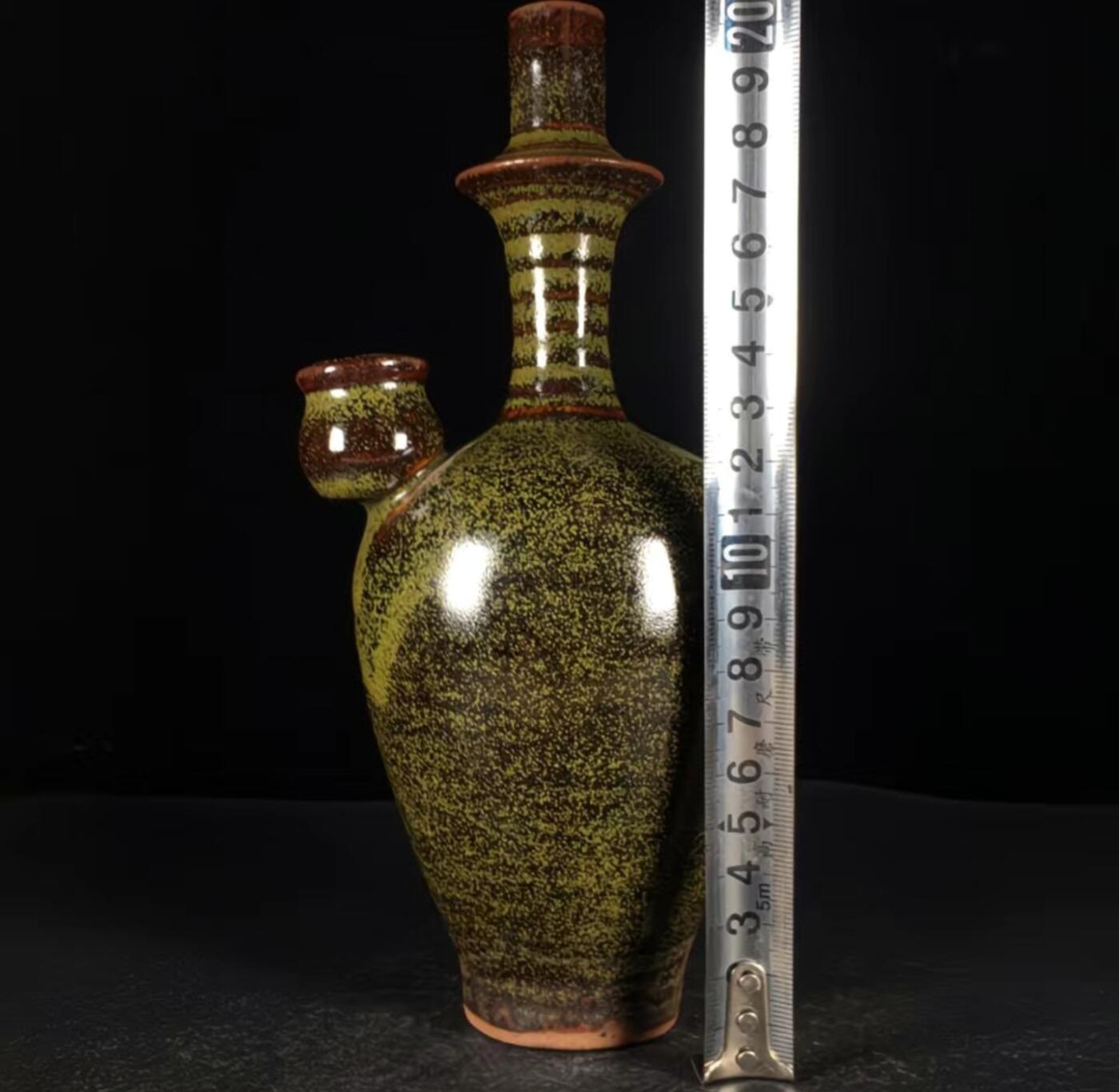 听雨轩  精品老旧瓷器限时专场 吉州窑茶叶末釉壶