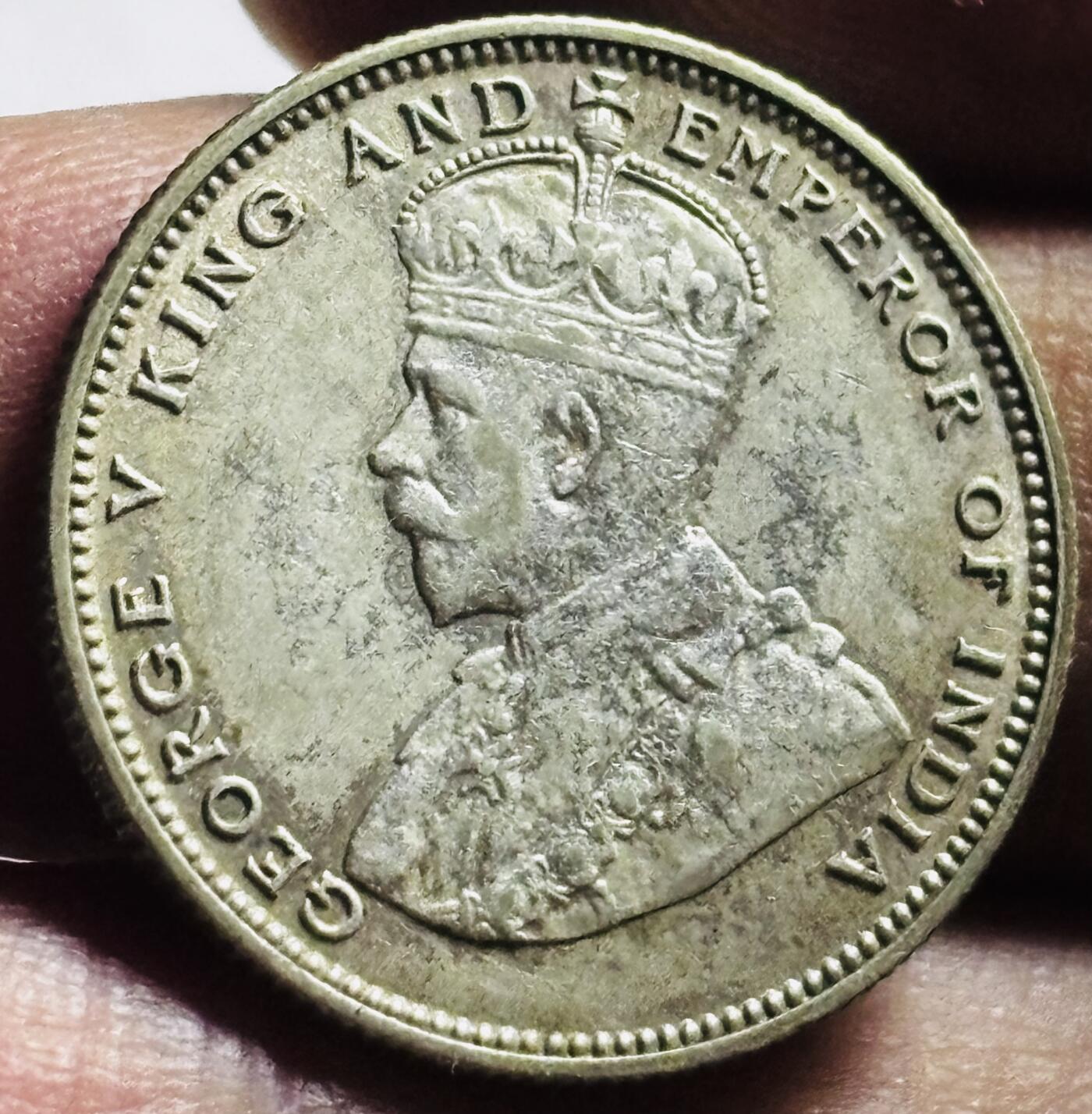 文馨钱币收藏第 273 场， 长期接收代拍品 美品 1927 年英属海峡乔治五世 20 分银币，第三版600 银