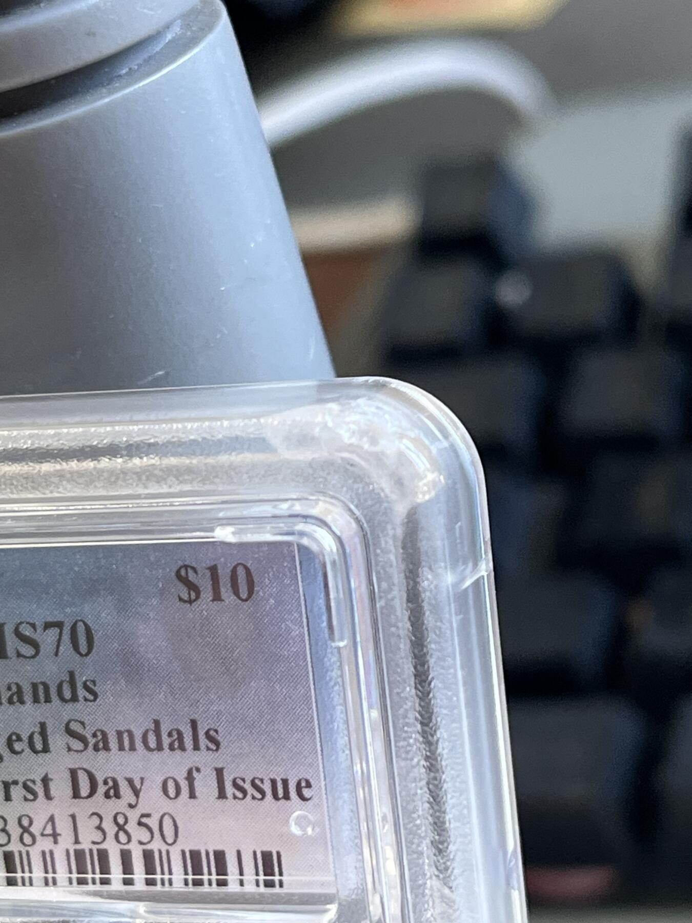 第176期拍卖【长期征集拍品】【欢度国庆中秋双节】 首日PCGS-MS70 北欧神话-赫尔墨斯之靴（超高浮雕）仿古纪念银币（梦想中带翅膀的靴子！凡人都想获得日行千里的超能力。2盎司加厚克重，999银，38.61MM，CIT设计出品限量999枚，盒证齐全）评级盒有个角破
