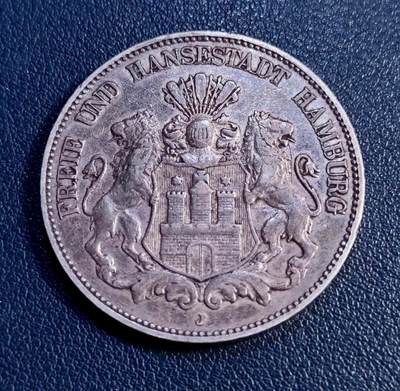 世界各国银币章专场（第21场） - 1902年德国汉堡5马克银币