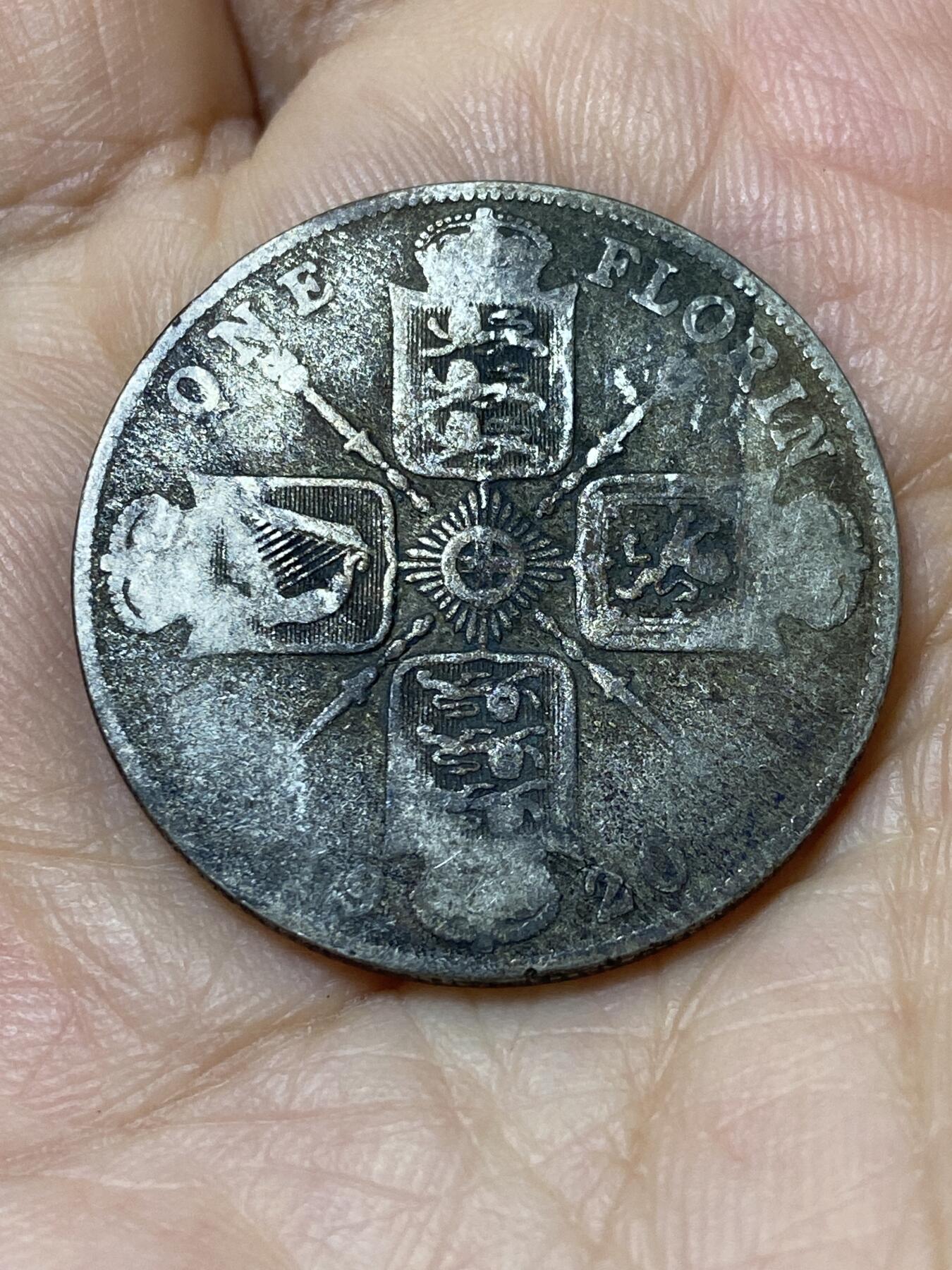 2025年第九十六场(总第一百二十二场）外国好品散币(免佣金) 英国🇬🇧1920年1弗罗林银币(乔治五世第二版首发年，500银)