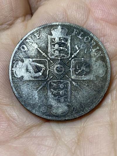 2025年第九十六场(总第一百二十二场）外国好品散币(免佣金) - 英国🇬🇧1920年1弗罗林银币(乔治五世第二版首发年，500银)