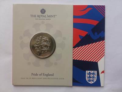 巨藏钱币首秀-古今中外钱币套装专场 - 英国2023年5镑纪念镍币-查尔斯头像