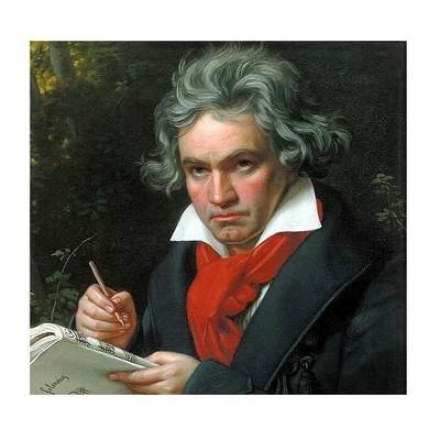 【旋风钱币】10月4日19:00准时开拍 精美欧洲币章 第三帝国货币等 全场包邮！ 德国1827年 大音乐家贝多芬高浮雕精制大铜章 40MM