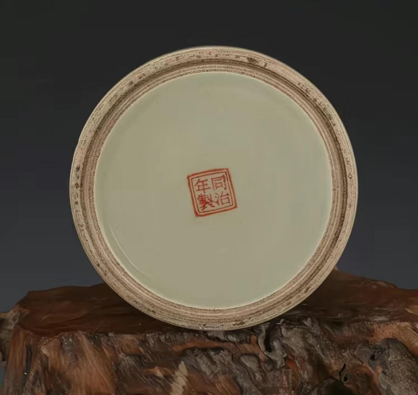 听雨轩  精品老旧瓷器限时专场 粉彩群婴图蛐蛐直罐 