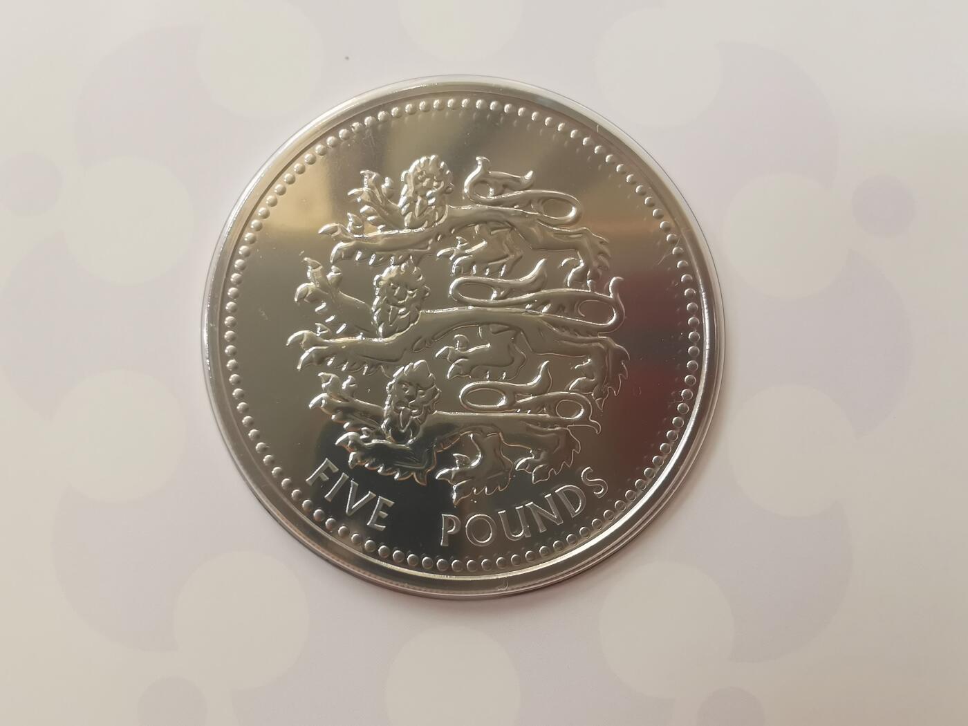 巨藏钱币首秀-古今中外钱币套装专场 英国2023年5镑纪念镍币-查尔斯头像