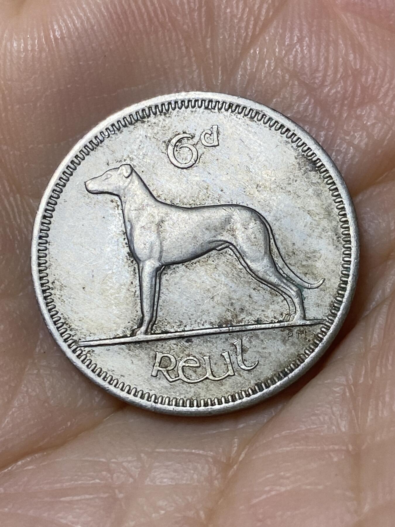 2025年第九十六场(总第一百二十二场）外国好品散币(免佣金) 爱尔兰🇮🇪1967年6便士(共和国时期第一套第二版)