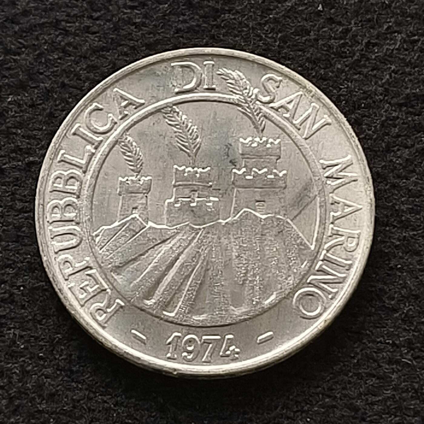 【全场包邮】纯粹捡漏拍462场 圣马力诺1974年10里拉FAO纪念币
