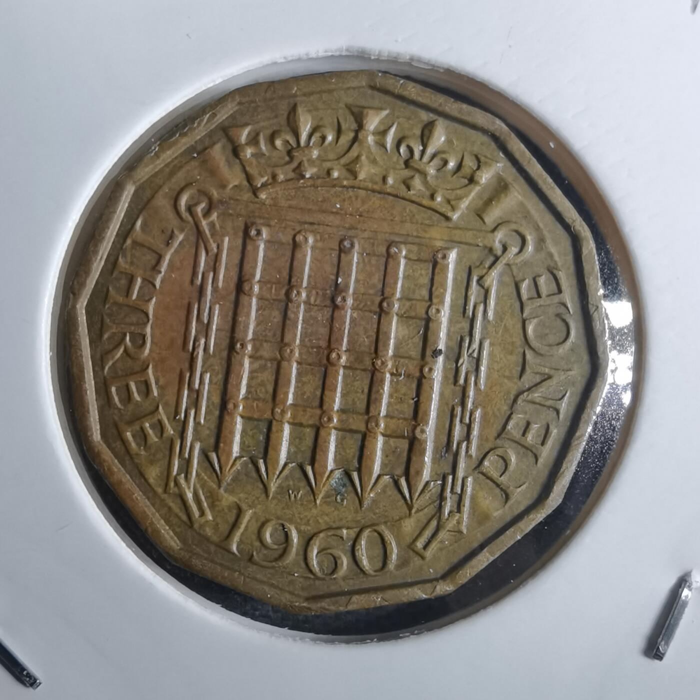 沼泽如烟--第849场 英国1960年3便士