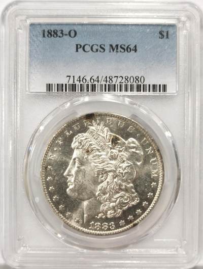 博洋堂“良辰美钰”中秋国庆双节精品专场暨第141期（全场包邮） - PCGS MS64 美国1883年摩根银币，强PL质感