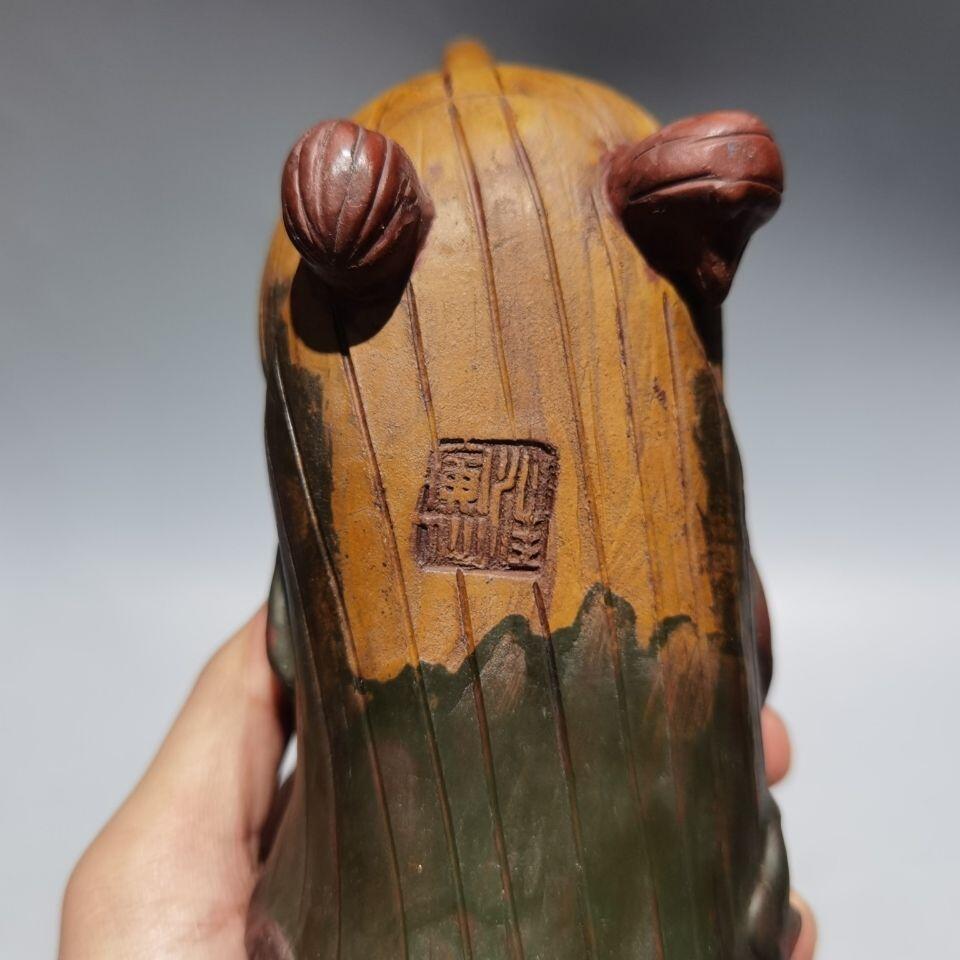  精品紫砂壶专场 汪寅仙落款 白菜金蝉紫砂壶