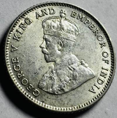 文馨钱币收藏第 273 场， 长期接收代拍品 - 少见原光好品 1927 年英属海峡乔治五世 10 分银币，第三版关门年 600 银，只发行两年