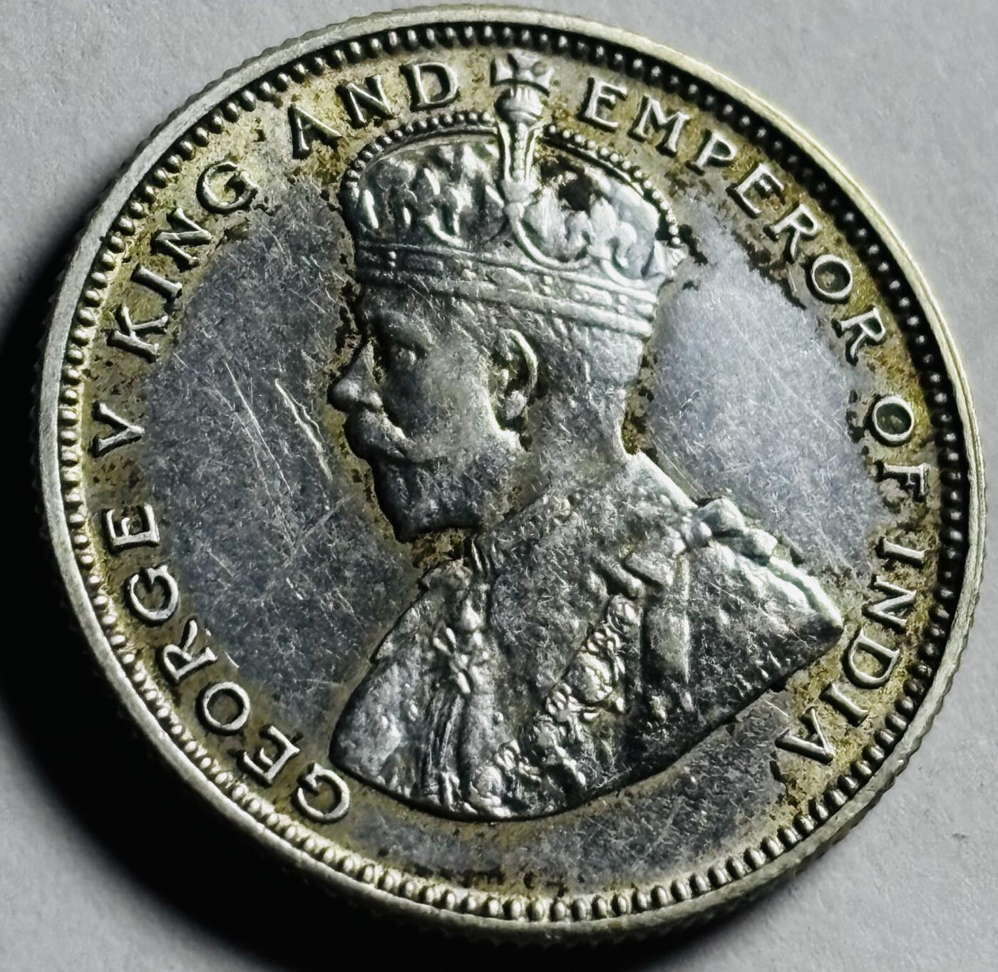 文馨钱币收藏第 273 场， 长期接收代拍品 美品 1927 年英属海峡乔治五世 20 分银币，第三版 600 银