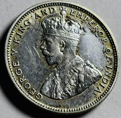 文馨钱币收藏第 273 场， 长期接收代拍品 - 美品 1927 年英属海峡乔治五世 20 分银币，第三版 600 银