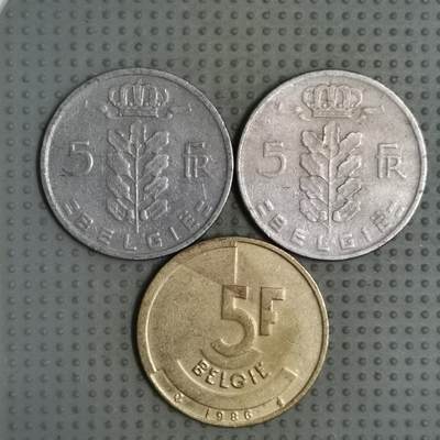 2025年第88场各国散币拍卖（总第88场） - 比利时5法郎荷兰语3枚