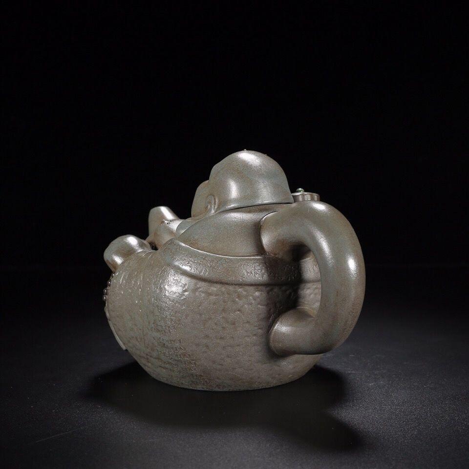  精品紫砂壶专场 杨彭年大师落款 大肚容天紫砂壶