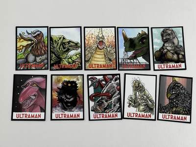 零元拍：RRParks Ultraman 归来的奥特曼 杰克奥特曼  圆谷公司 杰克奥特曼  手绘复刻卡 超人气怪兽很多 非常稀有 大比例 10张一起拍！编号见卡背  - 零元拍：RRParks Ultraman 归来的奥特曼 杰克奥特曼  圆谷公司 杰克奥特曼  手绘复刻卡 超人气怪兽很多 非常稀有 大比例 10张一起拍！编号见卡背 