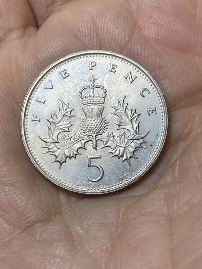 2025年第九十六场(总第一百二十二场）外国好品散币(免佣金) - 好品–英国🇬🇧1987年5便士(伊丽莎白二世中年高冠)
