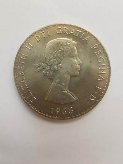 巨藏钱币首秀-古今中外钱币套装专场 英国1965年1克朗丘吉尔纪念镍币