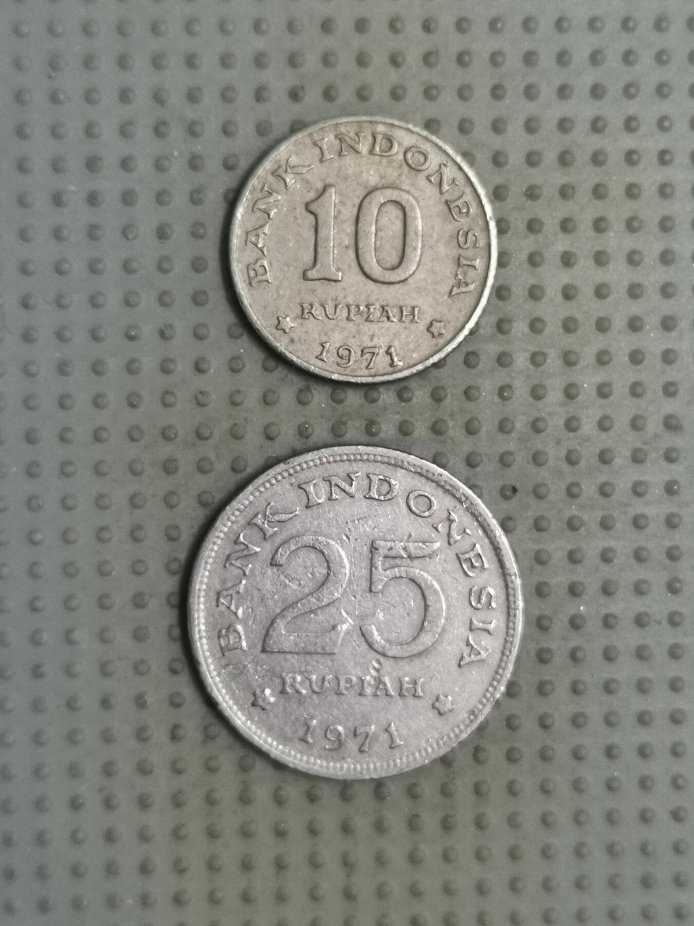 2025年第88场各国散币拍卖（总第88场） 印度尼西亚1971年2枚