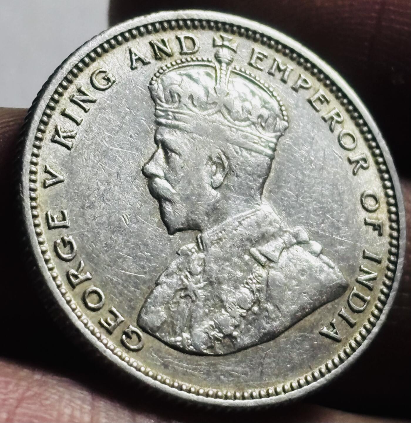 文馨钱币收藏第 273 场， 长期接收代拍品 美品 1927 年英属海峡乔治五世 20 分银币，第三版600 银