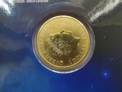 巨藏钱币首秀-古今中外钱币套装专场 澳大利亚发行的图瓦卢2016年1元卡币