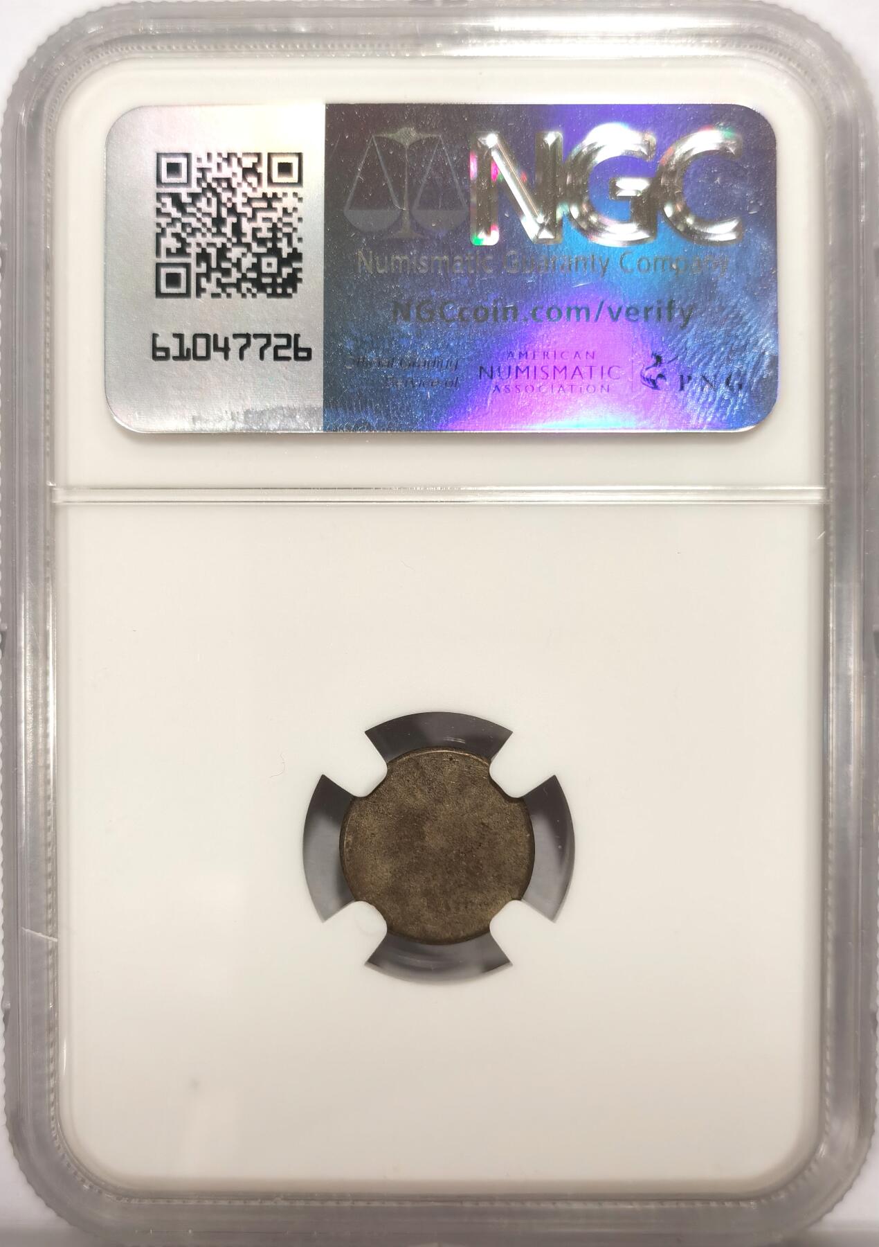 博洋堂“良辰美钰”中秋国庆双节精品专场暨第141期（全场包邮） NGC AU58 柬埔寨1600年-1860年神鸟2PE银币，打制上佳，淡彩美品。