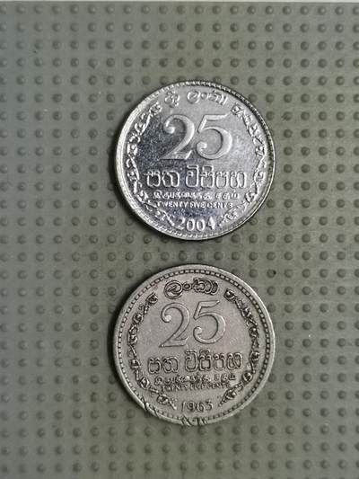 2025年第88场各国散币拍卖（总第88场） - 斯里兰卡25分2枚