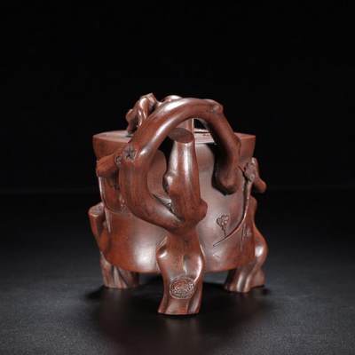  精品紫砂壶专场 - 陈鸣远大师落款 树桩紫砂壶