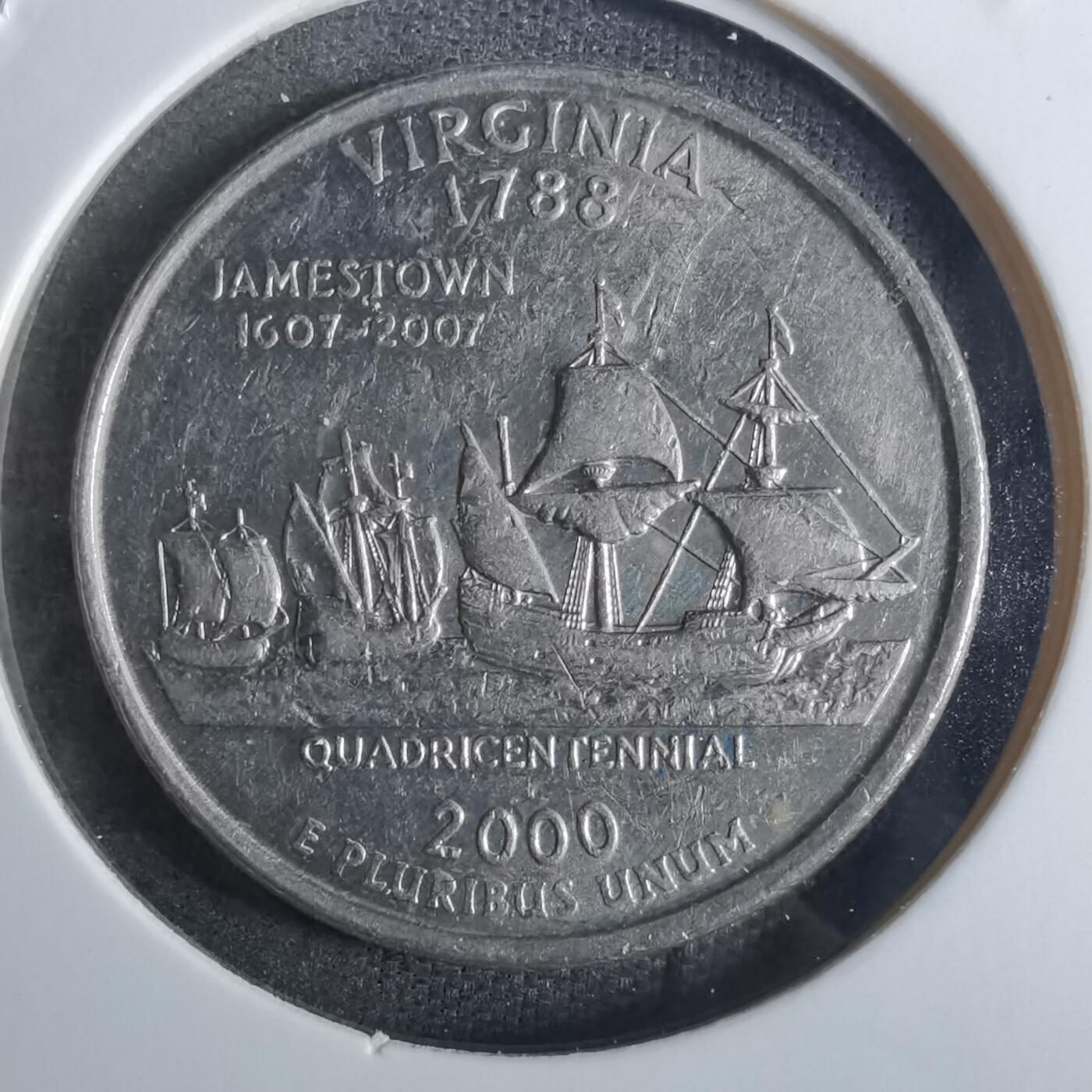 沼泽如烟--第849场 美国2000年25分纪念币