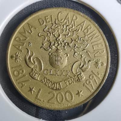 沼泽如烟--第849场 - 意大利1994年200里拉纪念币
